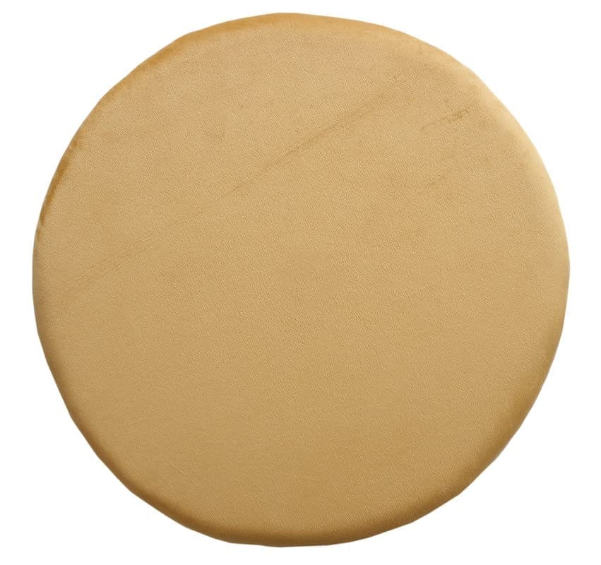 Shadowkart Ottoman Pouffes Sitting Mudda Puffies Stool for Living Room Pouf Dressing Table Puffy Footstool for Office or Home Decoration, Holland Velvet Fabric, Metal Leg, 16x16x17 Inch