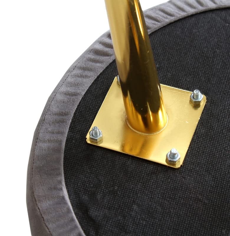 Shadowkart Ottoman Pouffes Sitting Mudda Puffies Stool for Living Room Pouf Dressing Table Puffy Footstool for Office or Home Decoration, Holland Velvet Fabric, Metal Leg, 16x16x17 Inch