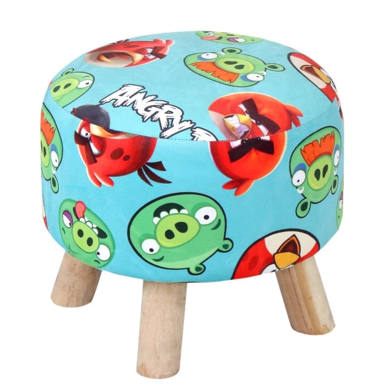 ShadowKart Ottoman Kids pouffe Stool for Small Baby Chair Study Stool for Kids Playing Products for Little Baby Stepstool Dining Chair stools for Feeding Kids Cartoon Bedroom Chair,14x14x11 Inch