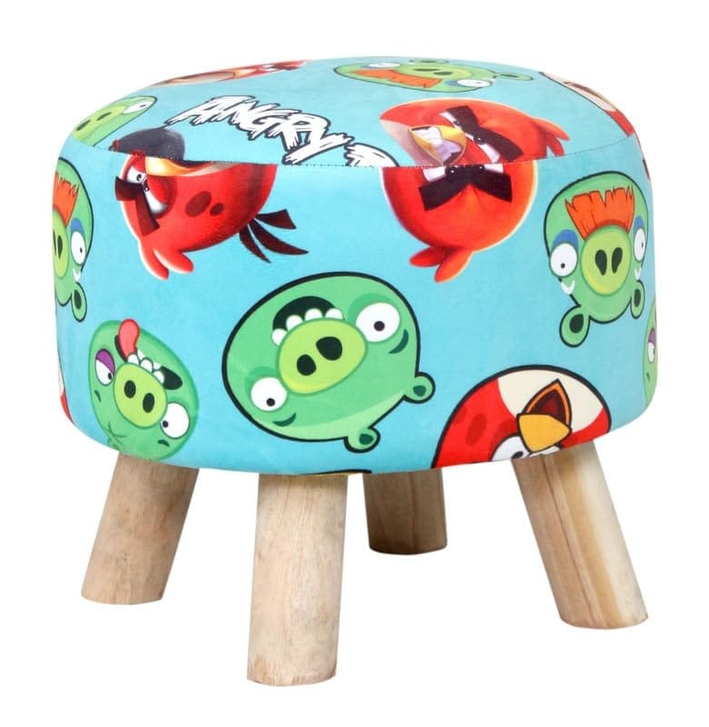 ShadowKart Ottoman Kids pouffe Stool for Small Baby Chair Study Stool for Kids Playing Products for Little Baby Stepstool Dining Chair stools for Feeding Kids Cartoon Bedroom Chair,14x14x11 Inch