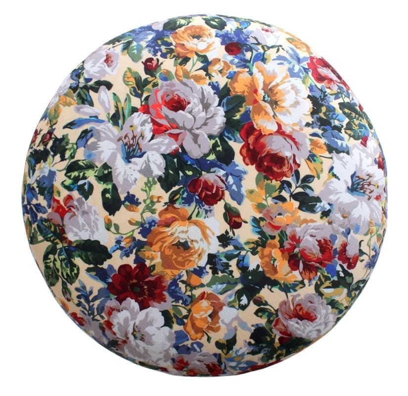 ShadowKart Ottoman Pouffes Sitting Mudda Puffy Stool for Living Room Dressing Table Pouf Round Footstool for Home Decor, Printed,Combo 16x16x17 Inch