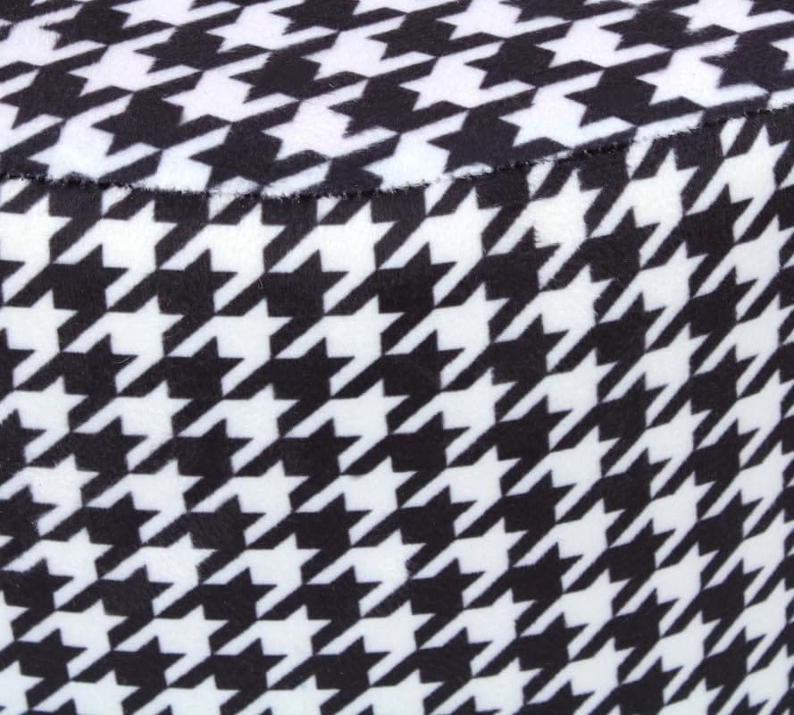 ShadowKart Ottoman Pouffes Sitting Mudda Puffy Stool for Living Room Dressing Table Pouf Round Footstool for Home Decor, Printed,16x16x17 Inch