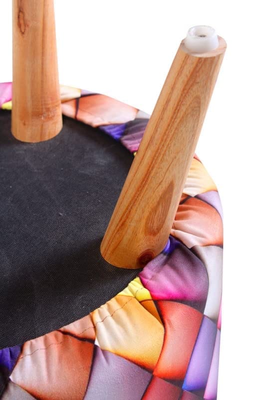 ShadowKart Ottoman Pouffes Sitting Mudda Puffy Stool for Living Room Dressing Table Pouf Round Footstool for Home Decor, Printed,Combo 16x16x17 Inch