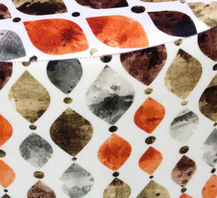 ShadowKart Ottoman Pouffes Sitting Mudda Puffy Stool for Living Room Dressing Table Pouf Round Footstool for Home Decor, Printed,16x16x17 Inch