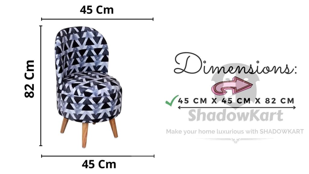 ShadowKart Ottoman Pouffes Sitting Mudda Puffy Stool for Living Room Dressing Table Pouf Round Footstool for Home Decor, Printed,18x18x32 Inch