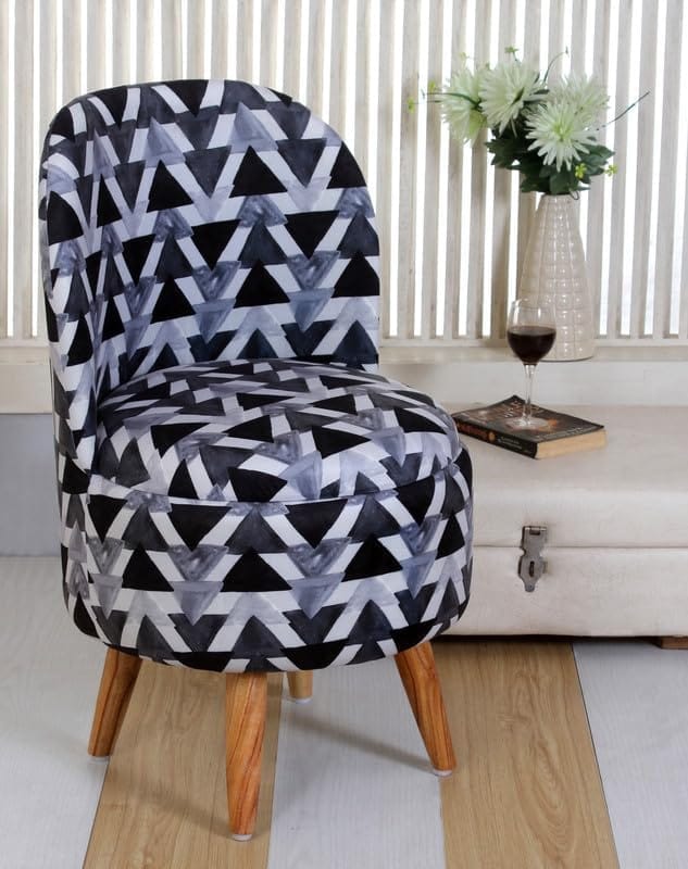 ShadowKart Ottoman Pouffes Sitting Mudda Puffy Stool for Living Room Dressing Table Pouf Round Footstool for Home Decor, Printed,18x18x32 Inch