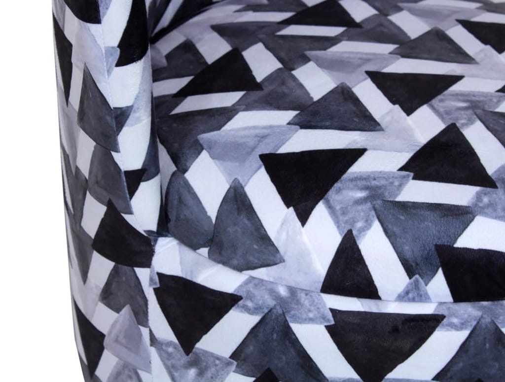 ShadowKart Ottoman Pouffes Sitting Mudda Puffy Stool for Living Room Dressing Table Pouf Round Footstool for Home Decor, Printed,18x18x32 Inch