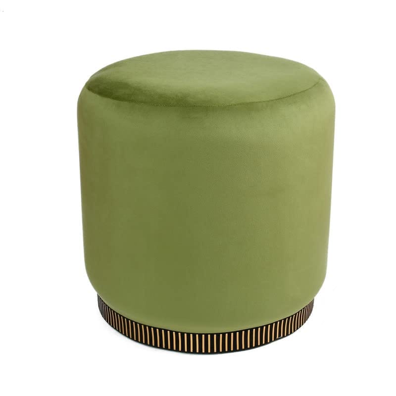 Shadowkart Pouffes Sitting Stool for Living Room, Mudda Puffy Wooden Ottoman Stools, Pouffe Footstool, Pouf for Office Home Decoration & Dressing Table, 16x16x18 Inch