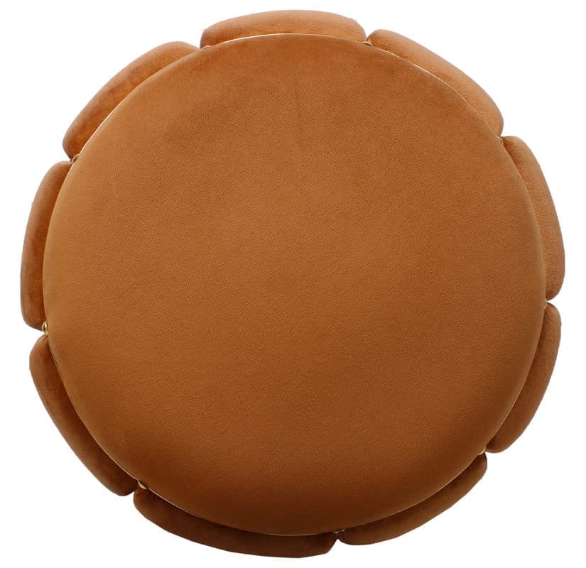 Shadowkart Pouffes Sitting Stool for Living Room Mudda Puffy Wooden Ottoman Stools Poof Footstool Dressing Table Pouf for Office Home Decor, 18x18x17 Inch