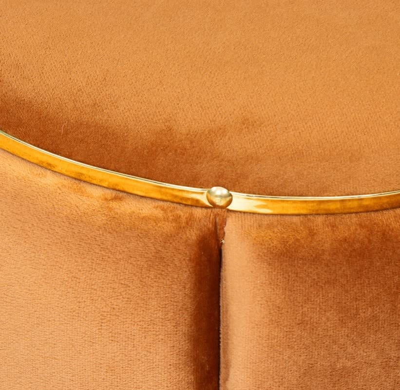 Shadowkart Pouffes Sitting Stool for Living Room Mudda Puffy Wooden Ottoman Stools Poof Footstool Dressing Table Pouf for Office Home Decor, 18x18x17 Inch