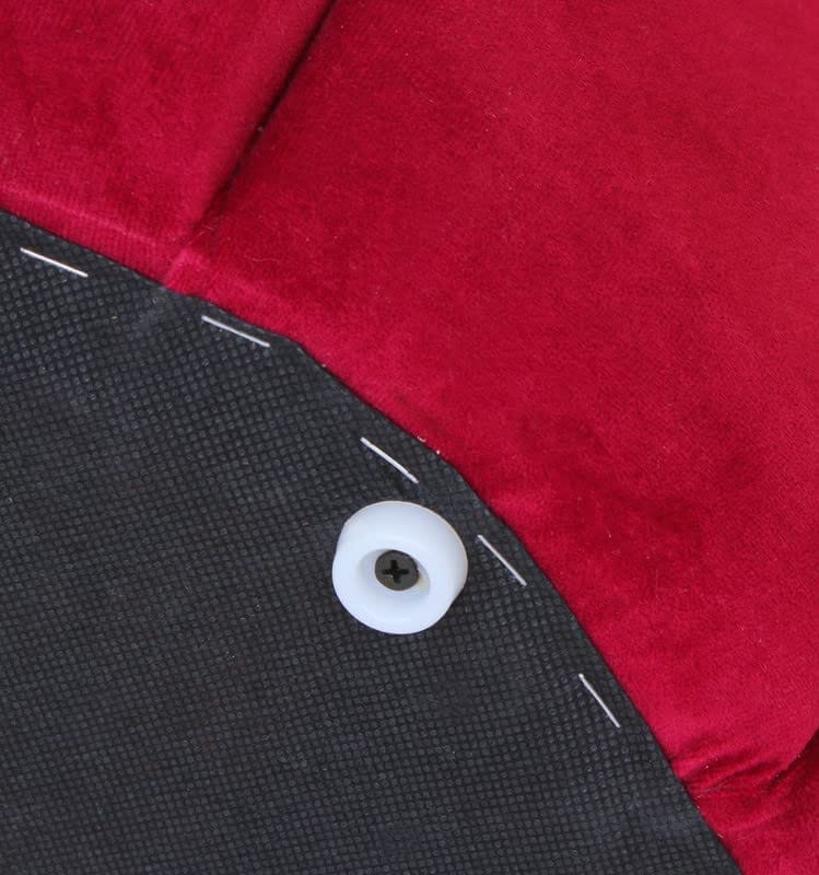 Shadowkart Pouffes Sitting Stool for Living Room Mudda Puffy Wooden Ottoman Stools Poof Footstool Dressing Table Pouf for Office Home Decor, 18x18x17 Inch