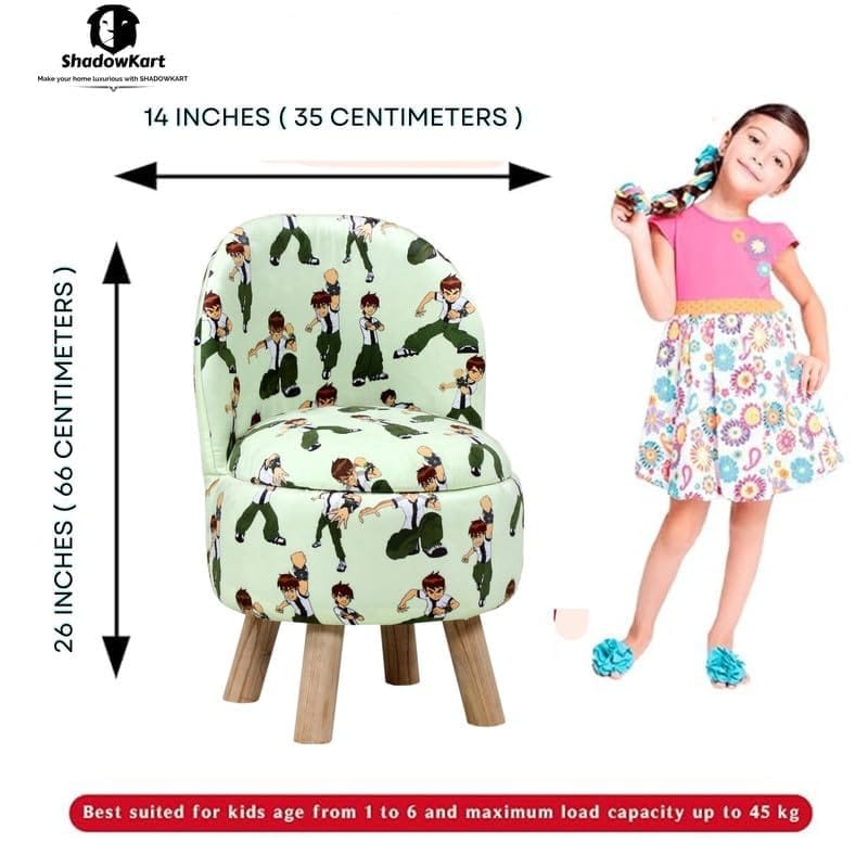 Shadowkart Ottoman Kids pouffe Stool for Small Baby Chair Study Stool for Kids Playing Products Little Baby Dining Chair for Feeding Kids Cartoon Bedroom Chair,14x14x26 Inch, Single Chair