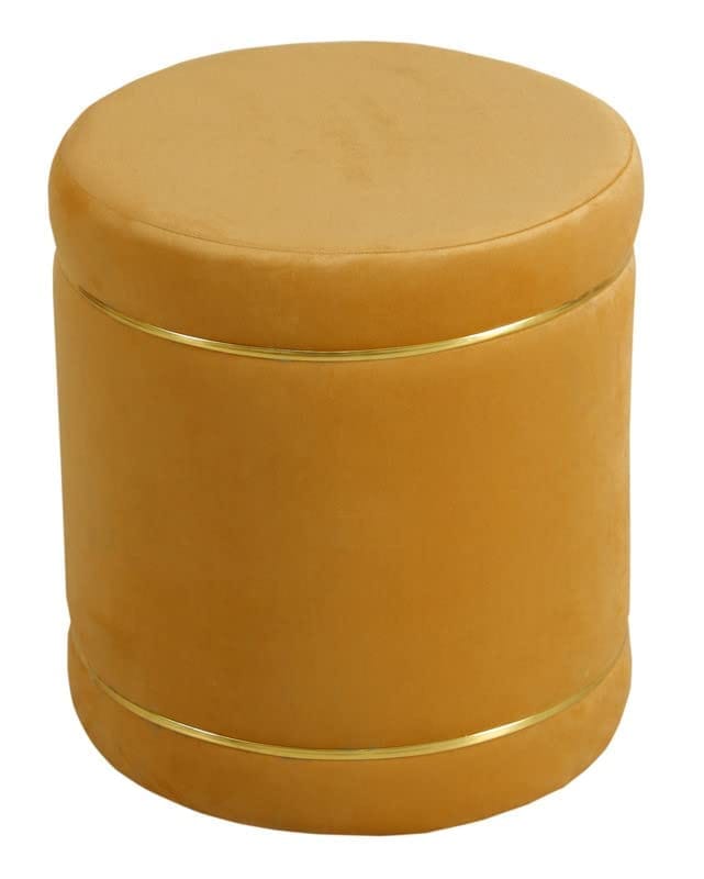 Shadowkart Pouffes Sitting Stool for Living Room, Mudda Puffy Wooden Ottoman Stools, Pouffe Footstool, Pouf for Office Home Decoration & Dressing Table, 16x16x18 Inch