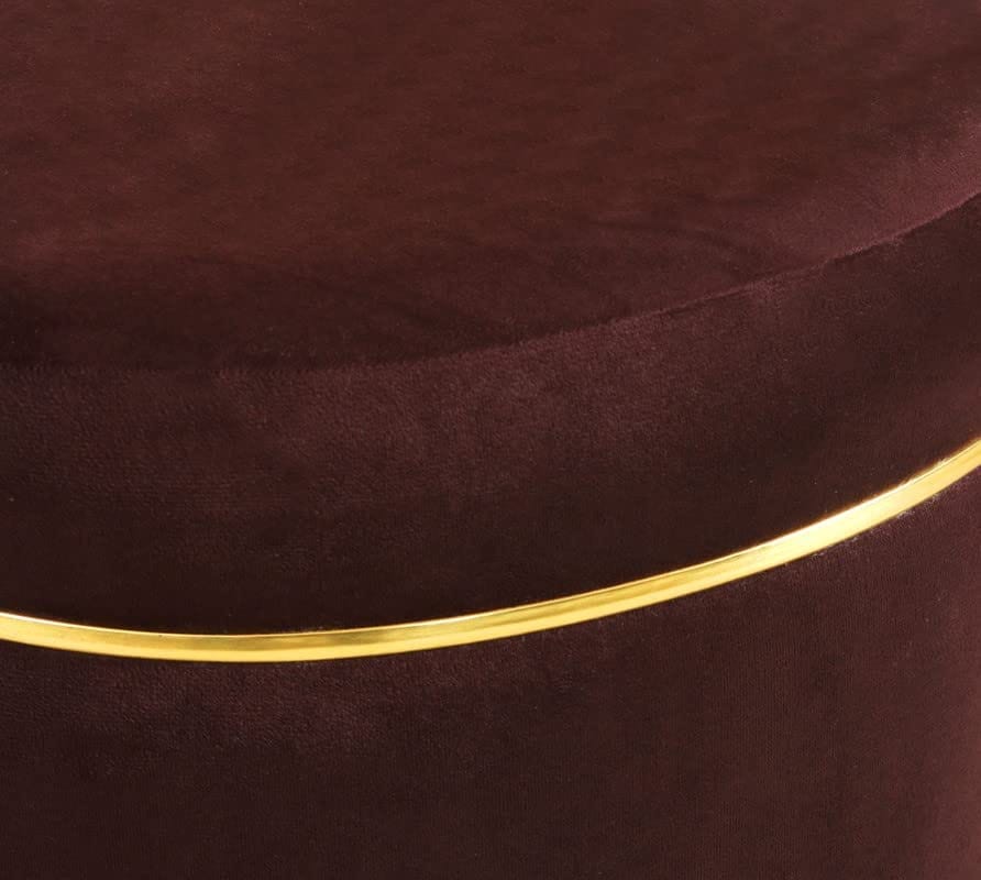 Shadowkart Pouffes Sitting Stool for Living Room, Mudda Puffy Wooden Ottoman Stools, Pouffe Footstool, Pouf for Office Home Decoration & Dressing Table, 16x16x18 Inch