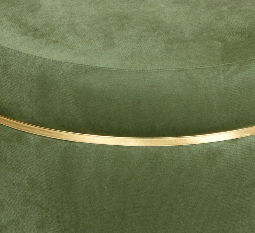 Shadowkart Pouffes Sitting Stool for Living Room, Make up Table Mudda Puffy Wooden Ottoman Stools, Pouffe Footstool for Home Decoration & Dressing Table, 16x16x18 Inch