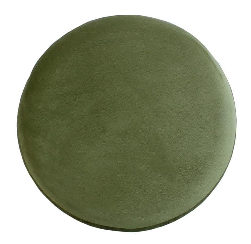 Shadowkart Pouffes Sitting Stool for Living Room, Make up Table Mudda Puffy Wooden Ottoman Stools, Pouffe Footstool for Home Decoration & Dressing Table, 16x16x18 Inch