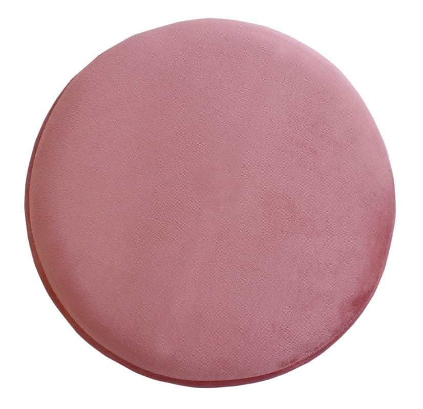 Shadowkart Pouffes Sitting Stool for Living Room, Make up Table Mudda Puffy Wooden Ottoman Stools, Pouffe Footstool for Room Decoration & Dressing Table, 16x16x18 Inch