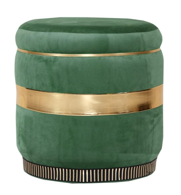 Shadowkart Pouffes Sitting Stool for Living Room, Make up Table Mudda Puffy Wooden Ottoman Stools, Pouffe Footstool for Room Decoration & Dressing Table, 16x16x18 Inch