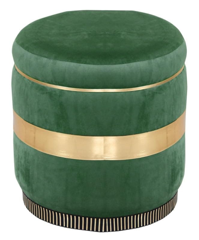 Shadowkart Pouffes Sitting Stool for Living Room, Make up Table Mudda Puffy Wooden Ottoman Stools, Pouffe Footstool for Room Decoration & Dressing Table, 16x16x18 Inch