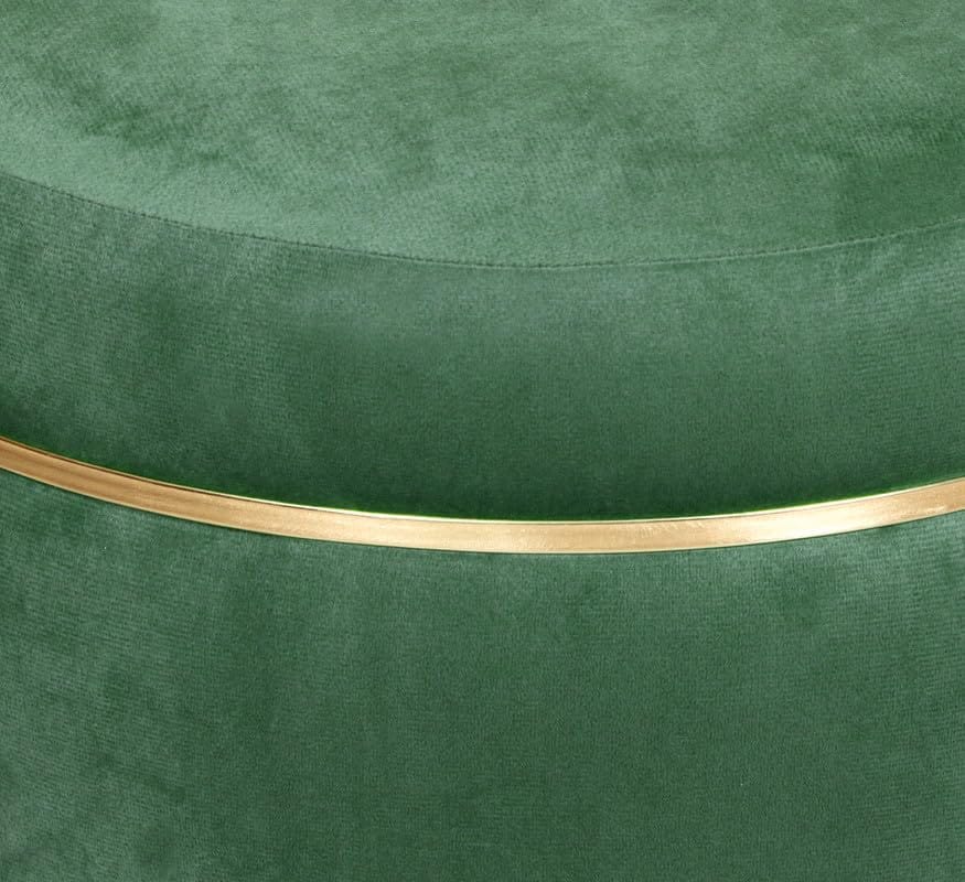 Shadowkart Pouffes Sitting Stool for Living Room, Make up Table Mudda Puffy Wooden Ottoman Stools, Pouffe Footstool for Room Decoration & Dressing Table, 16x16x18 Inch