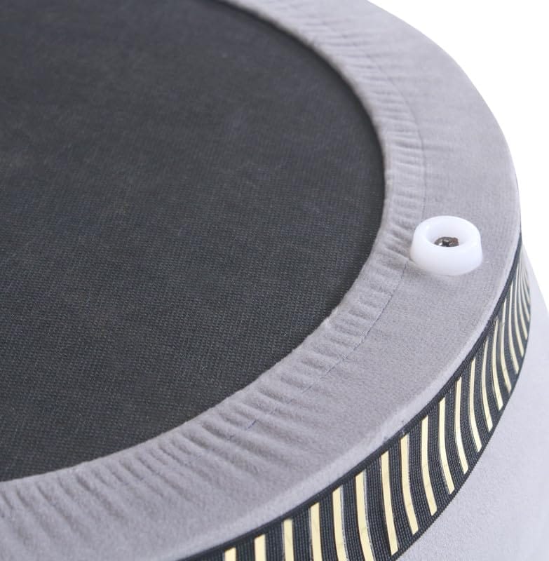 Shadowkart Pouffes Sitting Stool for Living Room, Make up Table Mudda Puffy Wooden Ottoman Stools, Pouffe Footstool for Room Decoration & Dressing Table, 16x16x18 Inch