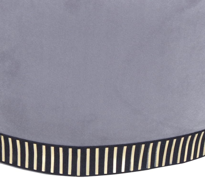 Shadowkart Pouffes Sitting Stool for Living Room, Make up Table Mudda Puffy Wooden Ottoman Stools, Pouffe Footstool for Room Decoration & Dressing Table, 16x16x18 Inch