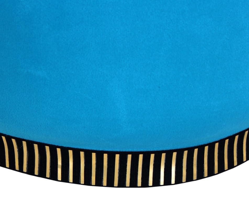 Shadowkart Pouffes Sitting Stool for Living Room, Make up Table Mudda Puffy Wooden Ottoman Stools, Pouffe Footstool, Poof for Room Decoration & Dressing Table, 16x18 Inch