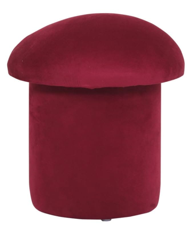 Shadowkart Pouffes Sitting Stool for Living Room, Make up Table Mudda Puffy Wooden Ottoman Stools, Pouffe Footstool, Poof for Room Decoration & Dressing Table, 16x11x14 Inch