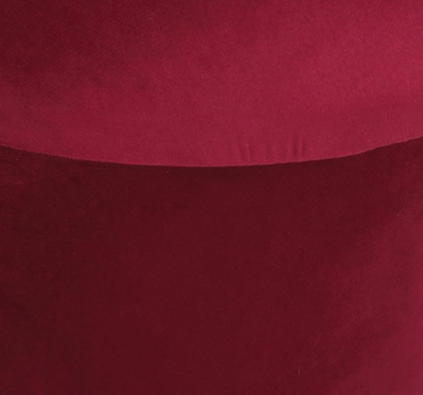 Shadowkart Pouffes Sitting Stool for Living Room, Make up Table Mudda Puffy Wooden Ottoman Stools, Pouffe Footstool, Poof for Room Decoration & Dressing Table, 16x11x14 Inch