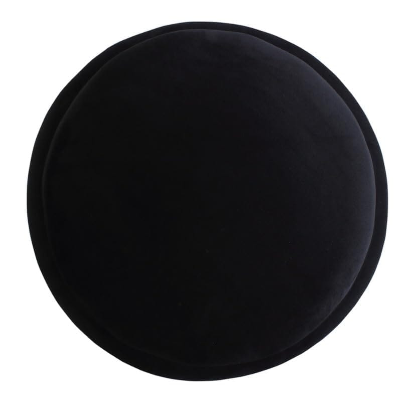 Shadowkart Pouffes Sitting Stool for Living Room, Mudda Make up Table Puffy Wooden Ottoman Stools, Pouffe Footstool for Room Decoration & Dressing Table, 16x16x18 Inch