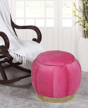 Shadowkart Pouffes Sitting Stool for Living Room, Make up Table Mudda Puffy Wooden Ottoman Stools, Pouffe Footstool, Poof for Room Decoration & Dressing Table, 16x16x18 Inch