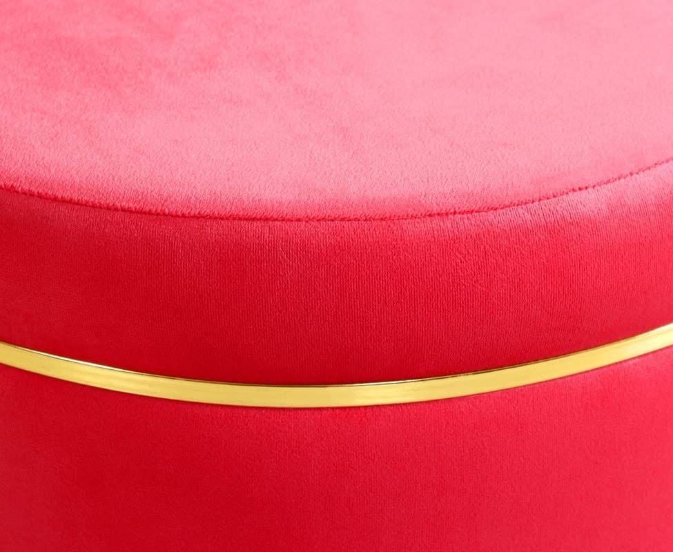 ShadowKart Pouffes Sitting Stool for Living Room, Mudda Puffy Wooden Ottoman Stools, Pouffe Footstool, Pouf for Office Home Decoration & Dressing Table, 16x18 Inch