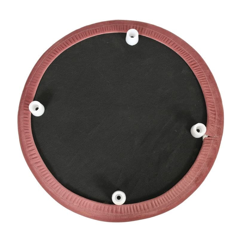 ShadowKart Pouffes Sitting Stool for Living Room, Mudda Puffy Wooden Ottoman Stools, Pouffe Footstool, Pouf for Office Home Decoration & Dressing Table, 16x18 Inch