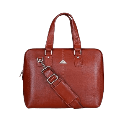 LEATHERMAN LEATHER LAPTOP BAG-1011 TAN