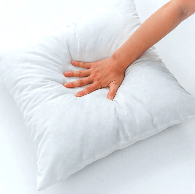 EASTTARDOMM Polyester Fibre Solid Cushion Pack of 1 | White | Size – 16 x 16 Inches |