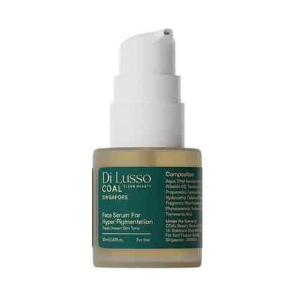 COAL Clean Beauty Face Serum For Hyper Pigmentation with Vitamin B3 & Tamanu Oil | Treats Uneven Skin Tone | Women | All Skin Types | 20ml