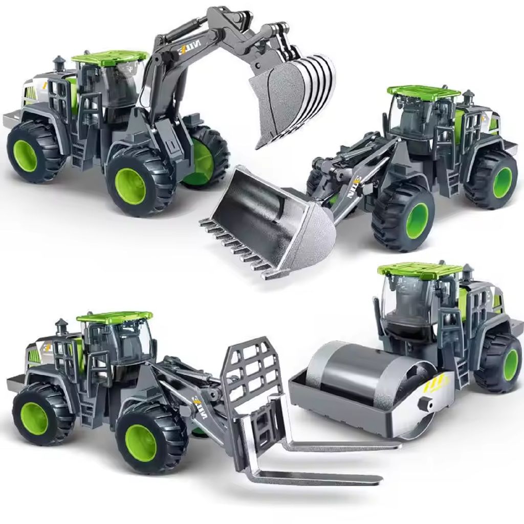 KTRS ENTERPRISE Diecast Car Alloy Toy Engineering Vehicle Mini Excavator Toy Metal Diecast Car Set Simulation Engineering Diecast Car 4pic - Toys and Games | Buy online on ZillyBuy