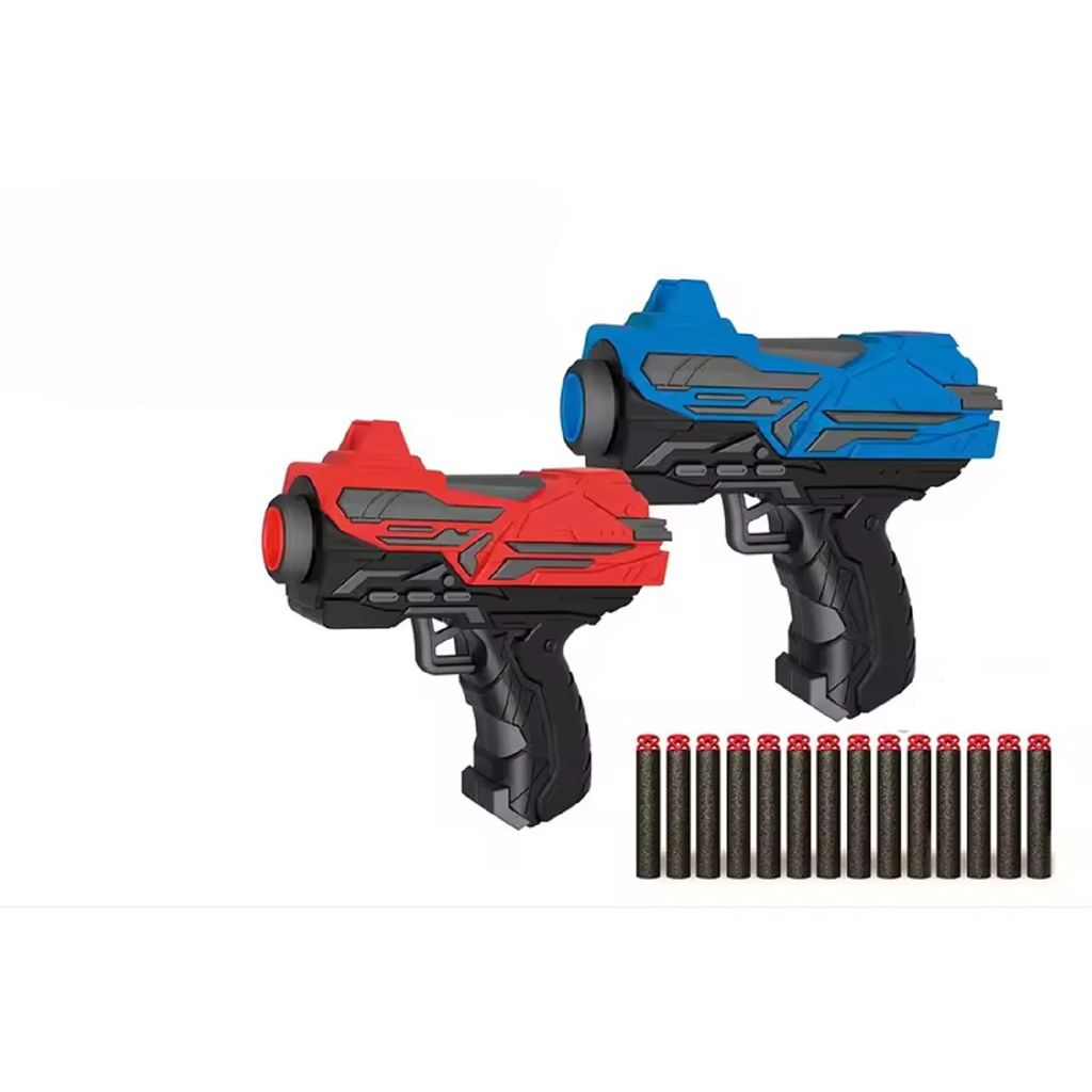 KTRS ENTERPRISE High Speed Manual Soft Bullet Gun, Twin Mini Gun with Foam Bullets,Telescope Target Shooting Role Play Game - Toys and Games | Buy online on ZillyBuy