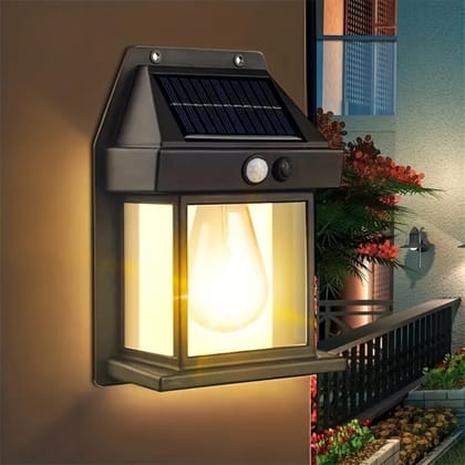 Solar Motion Sensor Wall Lamp Night Light Outdoor
