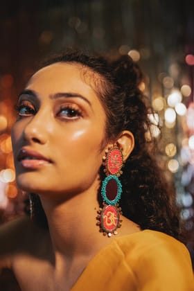 Kesar kasturi Earring