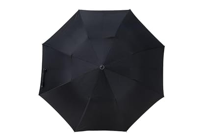 K C Paul & Sons Since 1942 Raj 2 Fold Black Umbrella