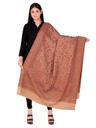 Toosh Moda Women's Embellished Beautiful Ethnic Winter Wear Kani Shawls (Beige 100*200)