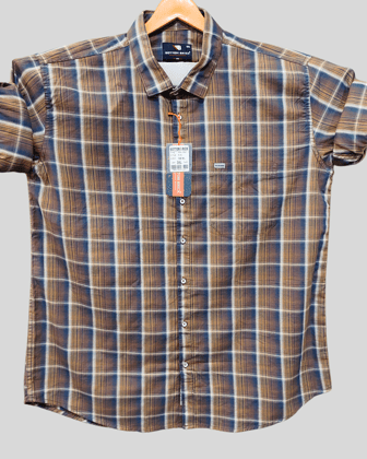 Stylish Brown Check Shirt