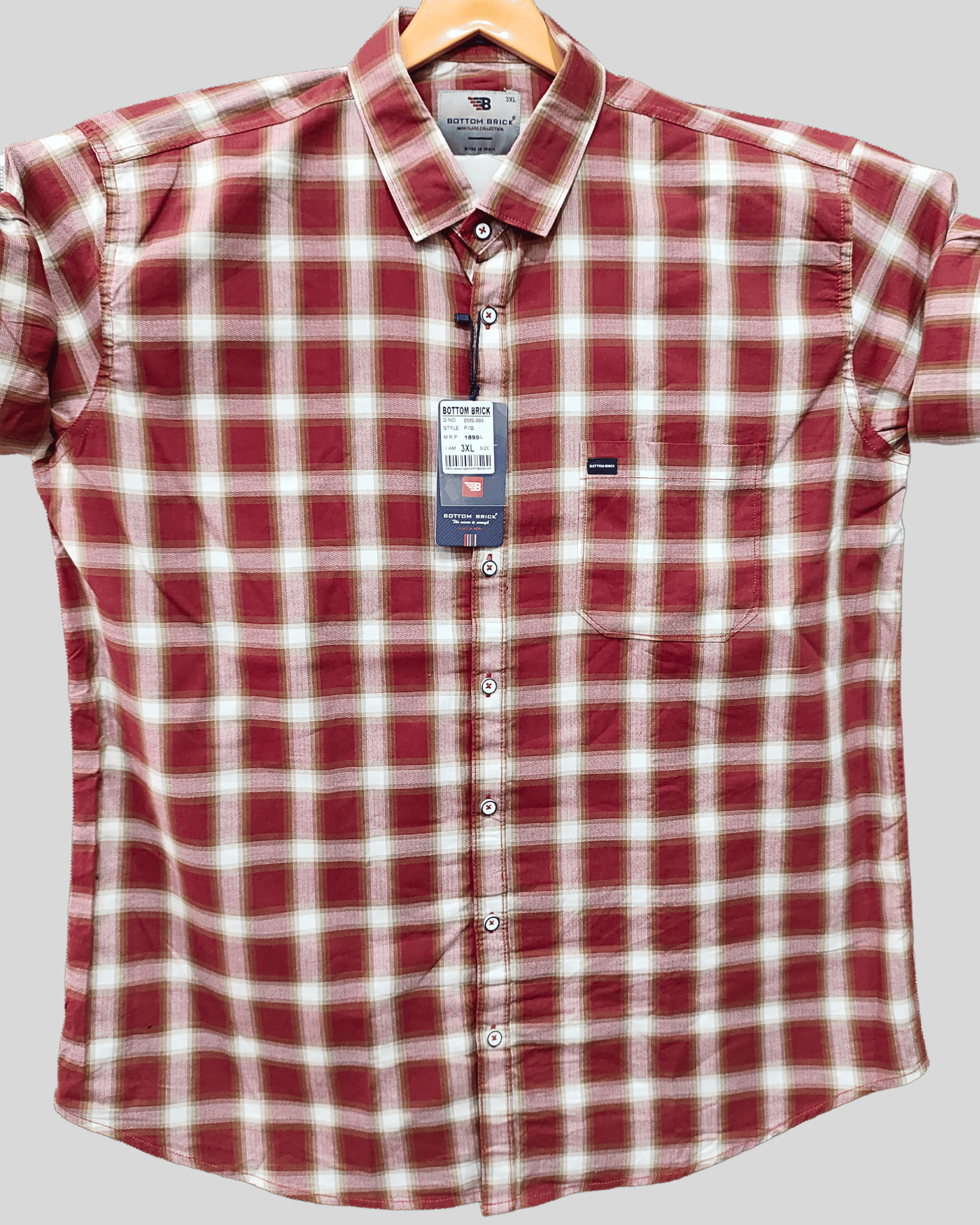 Casual Red Check Shirt