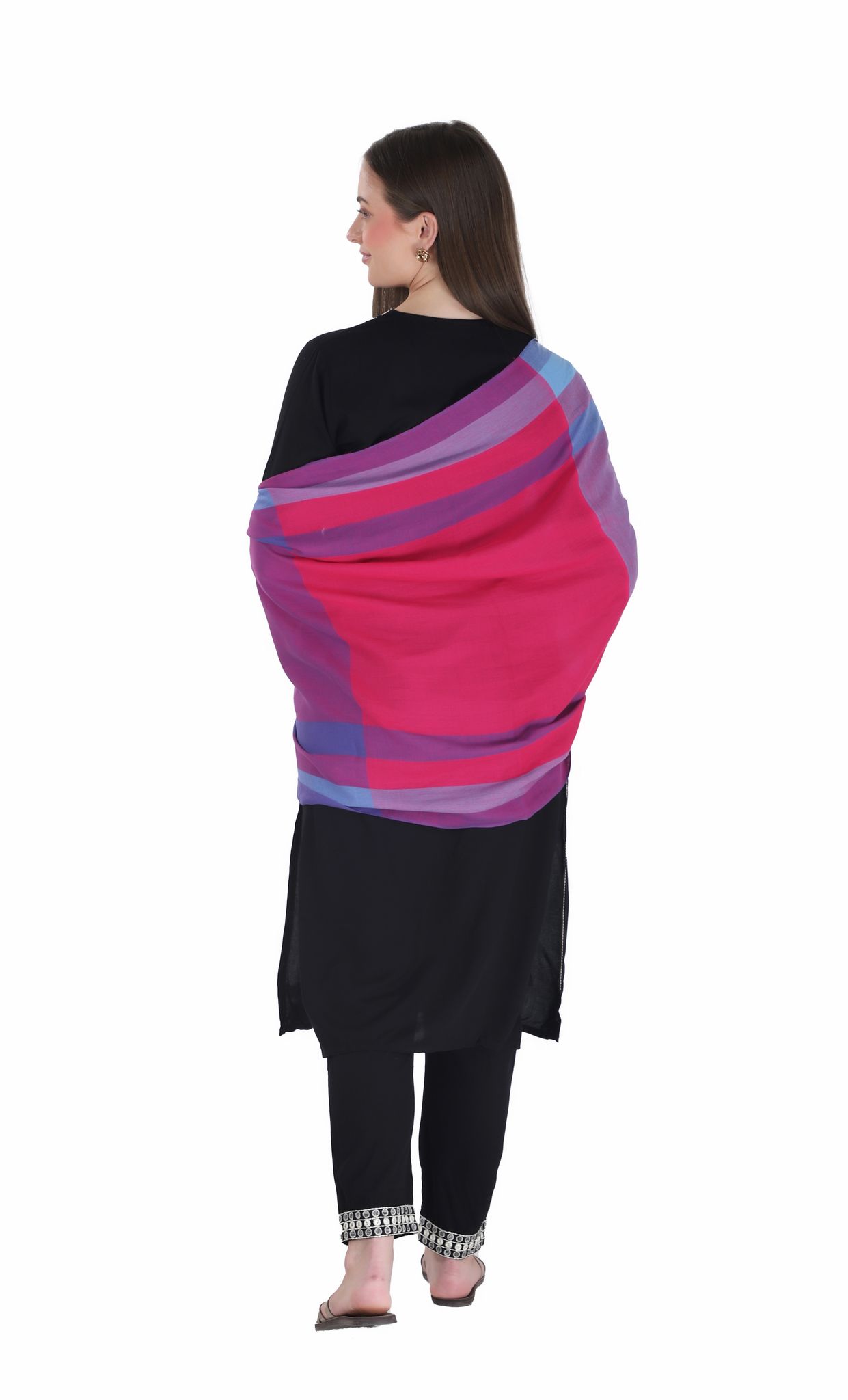 Toosh Moda Women's Embellished Beautiful Ethnic Winter Wear Shawls (Purple 60 * 180)