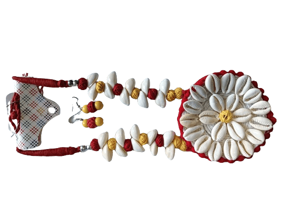 Handmade ladies kori necklace with earrings - Jewellery Sets | Buy online on ZillyBuy