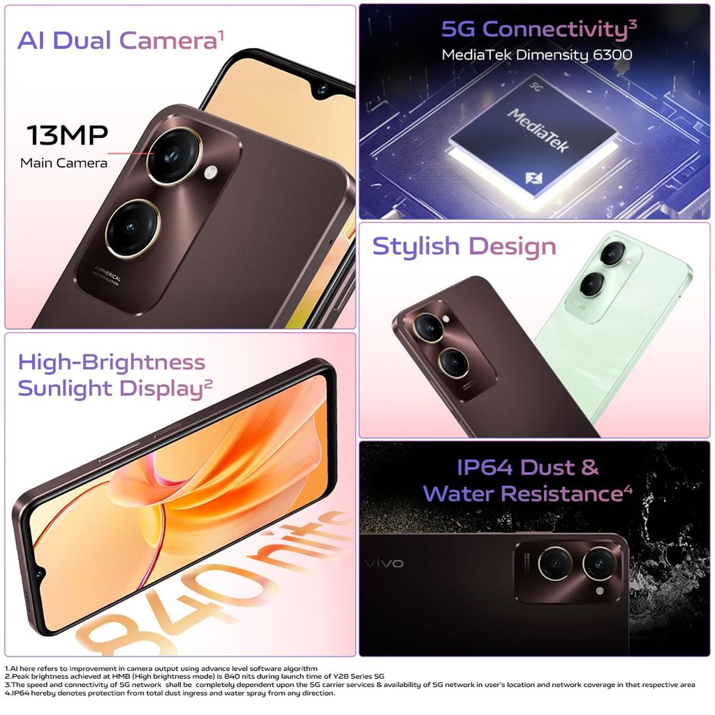 vivo y28e 5G (4 +128 GB)