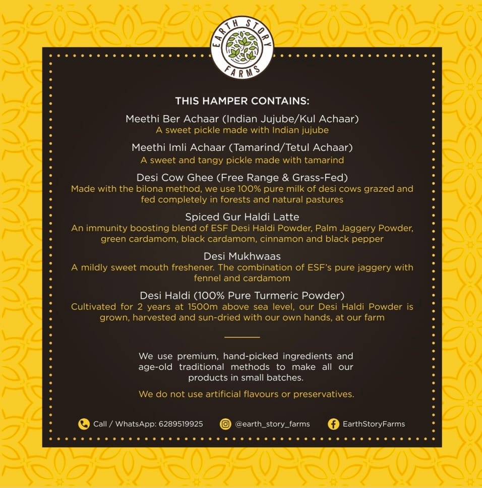 ESF Divine Indulgence Luxe Edit Box | Ghee | Pickles | Gur Haldi Latte | Mukhwaas | Haldi