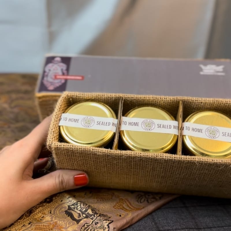 ESF Divine Indulgence Mini Edit Box | 4 packs | 100 g each | Kasundi | Honey | Pickle | Mukhwaas