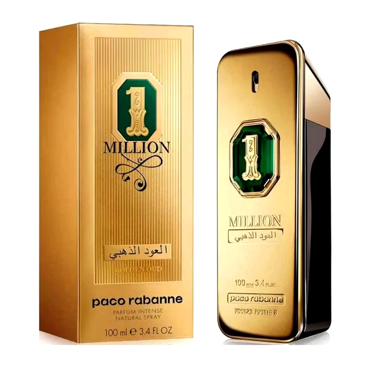 Paco Rabanne 1 Million Golden Oud Parfum Intense for Men 100ml  Scent Luxurious & Sophisticated Fragrance